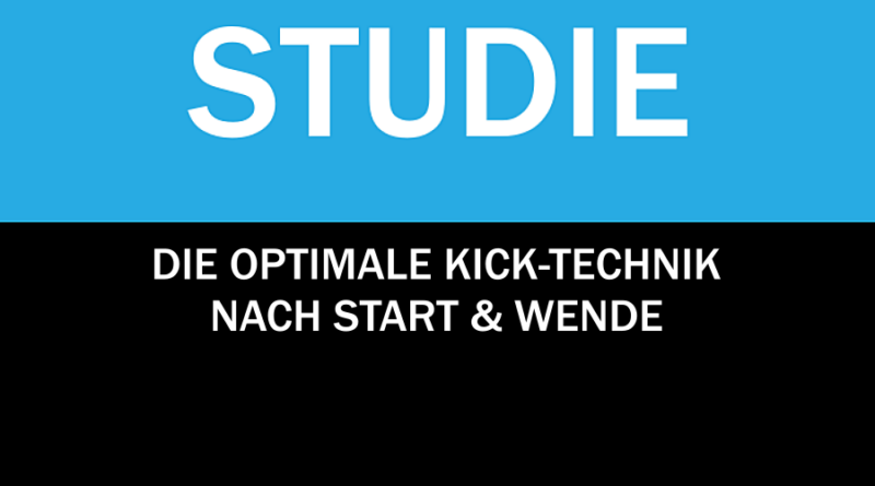 Studie: Unterwasser-Kick-Techniken nach dem Start