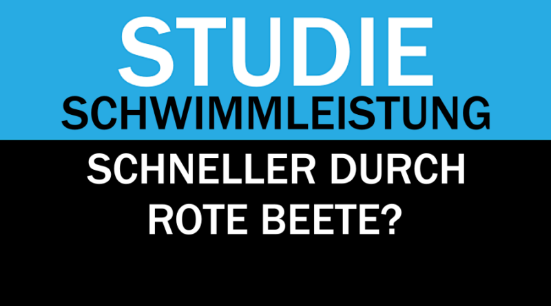 Studie: Verbessert die Einnahme von Rote-Beete-Saft die Schwimmleistung?