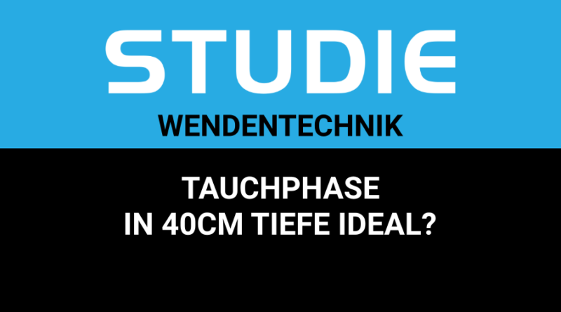 Studie: 40cm beste Tiefe für Unterwasserphase?