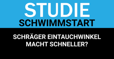 Studie: Schräger Eintauchwinkel beim Start schneller?