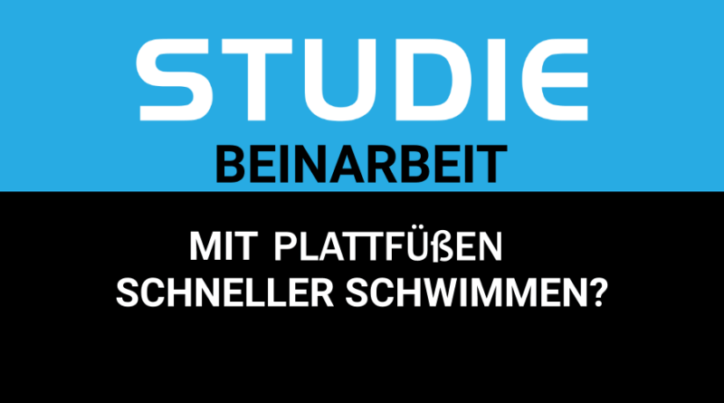 Studie: Plattfüße im Schwimmsport von Vorteil?