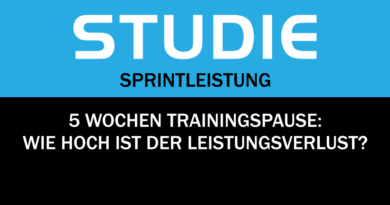 Studie: Sprintleistung nach 5 Wochen Trainingsunterbrechung