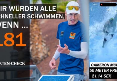 Tipp #181: Der Beweis – ohne Atmung schneller schwimmen